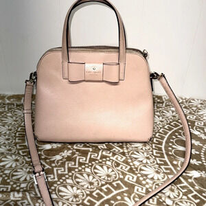 Kate Spade Matthews Street Maise Satchel Crossbody Bag in Rosy Cheeks Pink